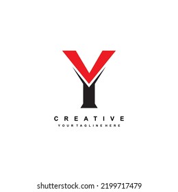 Abstract Letter Y Logo. Letter Y Logo Template Design. Letter Y Icon. Suitable For Company Logos, Business Logos, Sports Logos, Technology, Product Marketing, E Sport, Etc.