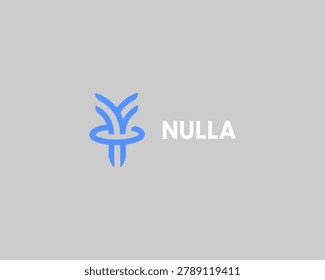 Abstract letter Y vector logo with plant ring element. Minimalist sprout fountain or orbit tree icon for eco technology, agriculture, water, biotech and organic startups