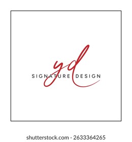Abstract Letter YD Logo - Initial Monogram Template for Alphabet Y and D