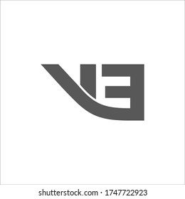 abstract letter ye geometric linear logo vector