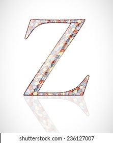 Abstract letter Z.
