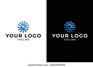 Abstract Letter Z Circular Logo Design