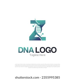 Abstract of Letter Z and DNA Vector Logo