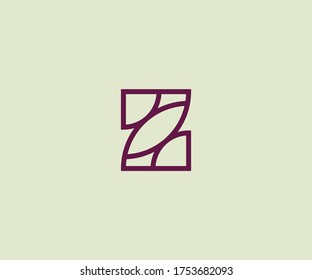 Plantilla de vector de diseño de logotipo Z de letra abstracta