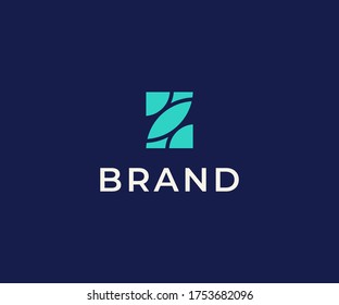 Abstract letter Z logo design vector template