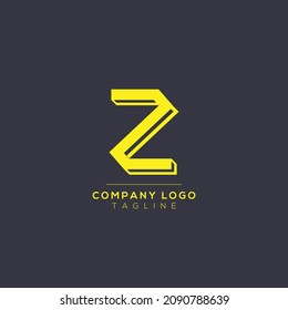 Abstract letter Z logo design. Creative, Premium Minimal emblem design template. Graphic Alphabet Symbol for Corporate.