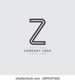 Abstract letter Z logo design. Creative, Premium Minimal emblem design template. Graphic Alphabet Symbol for Corporate.