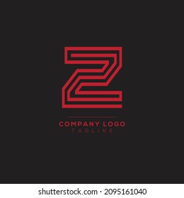 Abstract letter Z logo design. Creative, Premium Minimal emblem design template. Graphic Alphabet Symbol for Corporate.