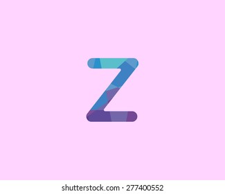 Abstract letter Z logo design template. Colorful creative sign. Universal vector icon.