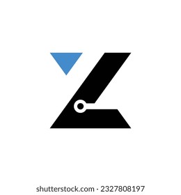 Letra abstracta z logotipo inicial z con imagen vectorial creativa. Logotipo Carta Z Con Plantilla De Vector De Typografía Empresarial Moderna Creativa. 