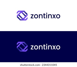 Abstract letter Z logo, Z monogram logo, Minimalist Z logo design vector template