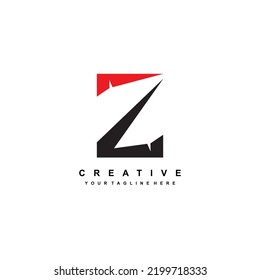 Abstract Letter Z Logo. Letter Z Logo Template Design. Letter Z Icon. Suitable For Company Logos, Business Logos, Sports Logos, Technology, Product Marketing, E Sport, Etc.