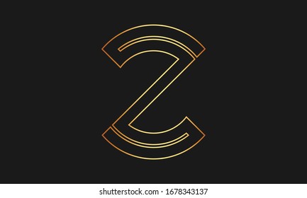 Abstract letter Z logo vector design.