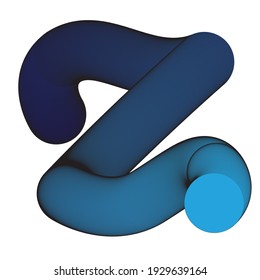 abstract letter Z logo vector design illustration