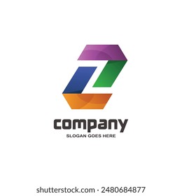 Abstract letter z logo vector