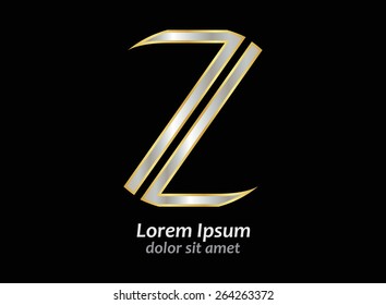 Abstract letter Z logo.Alphabet logo design.Vector template.