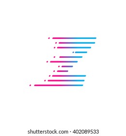 Abstract Letter Z Logo,fast Speed, Moving,delivery,Digital