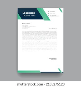 Abstract letterhead cover page design for business use templates