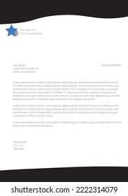 Abstract Letterhead Design Modern Business Letterhead Design Template - vector