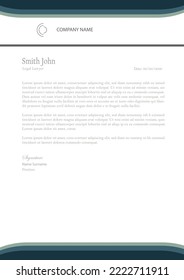 Abstract Letterhead Design Modern Business Letterhead Design Template - vector