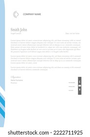 Abstract Letterhead Design Modern Business Letterhead Design Template - vector