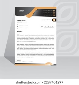 Abstract Letterhead Design Modern Business Letterhead Design Template	