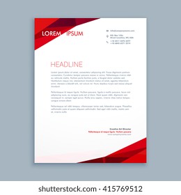 abstract letterhead template