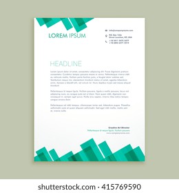 abstract letterhead template