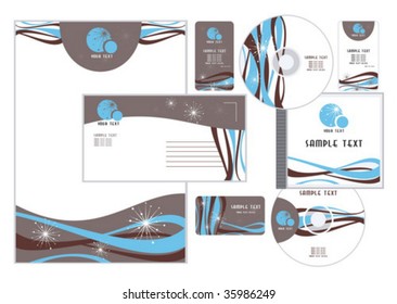 Abstract letterhead template design