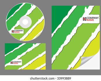 Abstract letterhead template design vector illustration