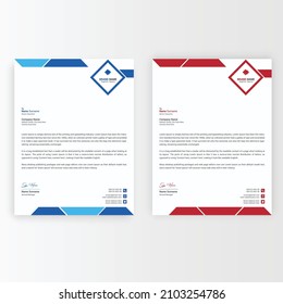 Abstract Letterhead.Modern Business Template Design, Ready To Print 