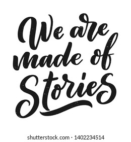 Abstract lettering about books and reading for poster design. Handwritten letters. Typography funny quote. Vector illustration