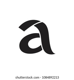 abstract letters ad curves design logo