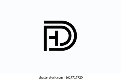 Abstract letters AD. Logotype for architect real estate company.