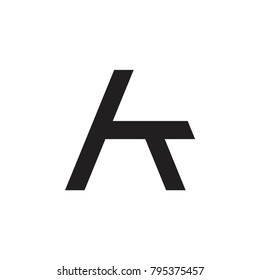 abstract letters ak design logo vector
