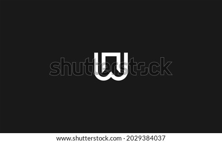Abstract letters AW logo. This logo icon incorporate with abstract shape in the creative way.
