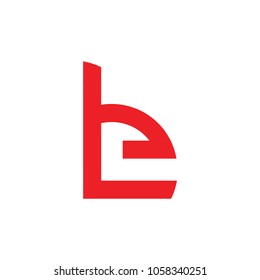 abstract letters be symbol logo