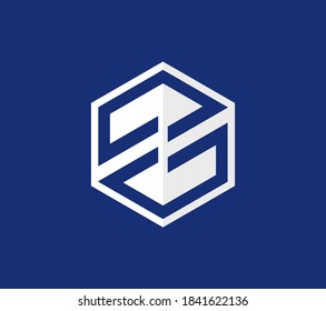 Abstract letters GD or DG hexagonal. Crypto technology blockchain concept logo.