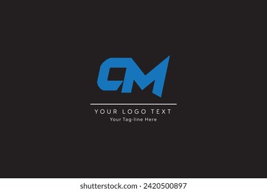 Abstract Letters Logo Design, letter cm capital business for company, Abstract MC, CM Rounded Logo Monogram Letters, Business Logo Design Alphabet Icon Vector Symbol.