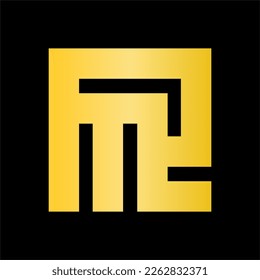 Letras abstractas Logotipo de negocio del vector Logomonograma