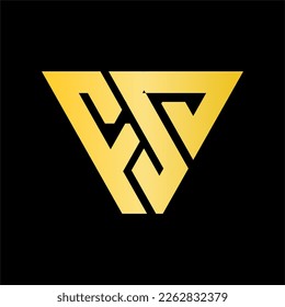 Abstract letters Logomonogram Vector business logo