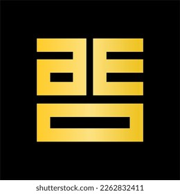 Abstrakte Briefe Logomonogram Vector Firmenlogo