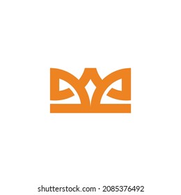 abstract letters me simple geometric ethnic design logo vector