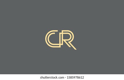 Abstract letters monogram CR,RC,C and R 