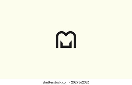 Abstract letters MU logo. This logo icon incorporate with abstract shape in the creative way.
