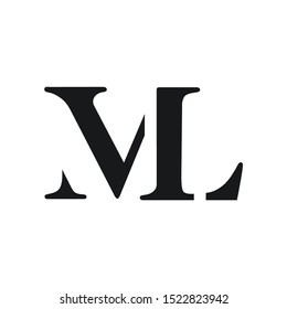 Abstract letters MVL or VML for logo design inspiration