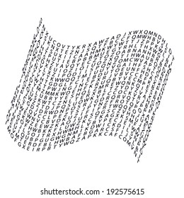abstract letters pattern