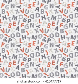 Abstract Letters Seamless Patternvector Alphabet Seamless Stock Vector ...