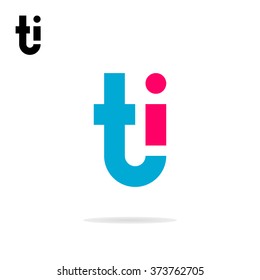 Abstract letters T and I logo template. T and I icon. T, I logo. TI combination. Business logo template. Vector