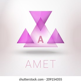 Abstract levitating symbolic element